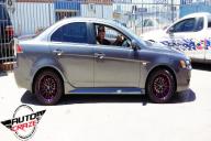 MITSUBISHI LANCER DRIFTA BLACK PIPED PINK